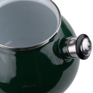 Czajnik emaliowany tradycyjny ciemnozielony 2,5l Emalia