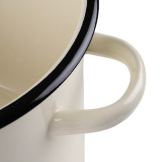 Garnek emaliowany MAGNOLIA kremowy 5,5l na indukcję i gaz