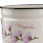 Garnek emaliowany z pokrywką MAGNOLIA kremowy 9l