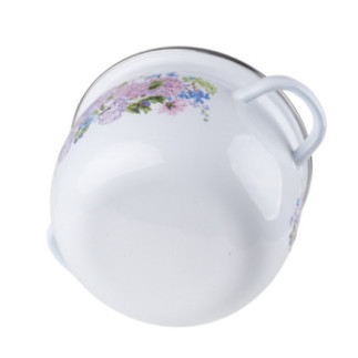 Komplet 3 garnków emaliowanych BEZ biały 2,5l/3,5l/5l