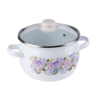 Komplet 3 garnków emaliowanych BEZ biały 2,5l/3,5l/5l