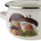 Komplet 4 garnków emaliowanych GRZYBKI 1,5l/2,5l/3,5l/5l