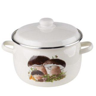 Komplet 4 garnków emaliowanych GRZYBKI 1,5l-5l EMALIA RYBNIK