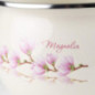 Komplet 4 garnków emaliowanych z pokrywkami MAGNOLIA kremowe 1,5l/2,5l/3,5l/5l gaz indukcja