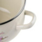 Komplet 4 garnków emaliowanych z pokrywkami MAGNOLIA kremowe 1,5l/2,5l/3,5l/5l gaz indukcja