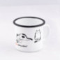 Kubek emaliowany Kotki 350 ml