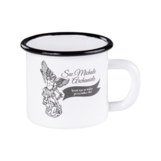 Kubek emaliowany Św Michał 350 ml - Emalia Rybnik