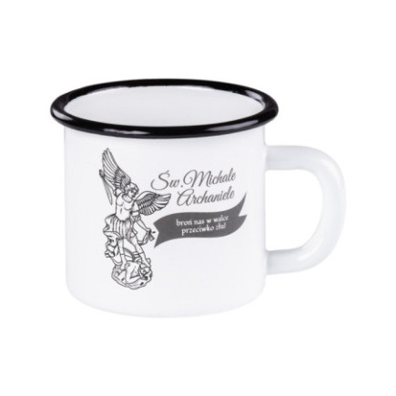 Kubek emaliowany Św Michał 350 ml - Emalia Rybnik
