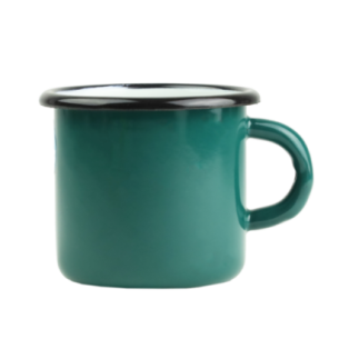 Kubek emaliowany turkusowa zieleń 400 ml - Emalia Rybnik
