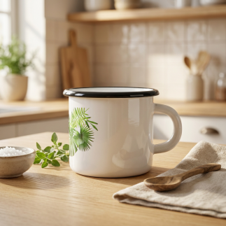 Kubek emaliowany MONSTERA 400 ml - EMALIA RYBNIK