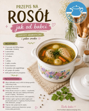 Rosół jak od babci – tradycyjny przepis krok po kroku