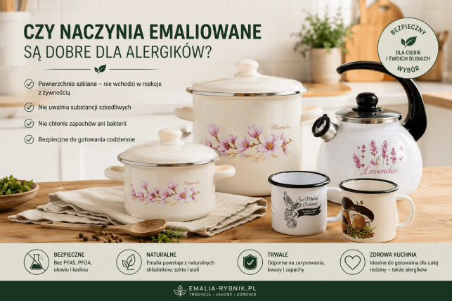 Czy naczynia emaliowane są dobre dla alergików?